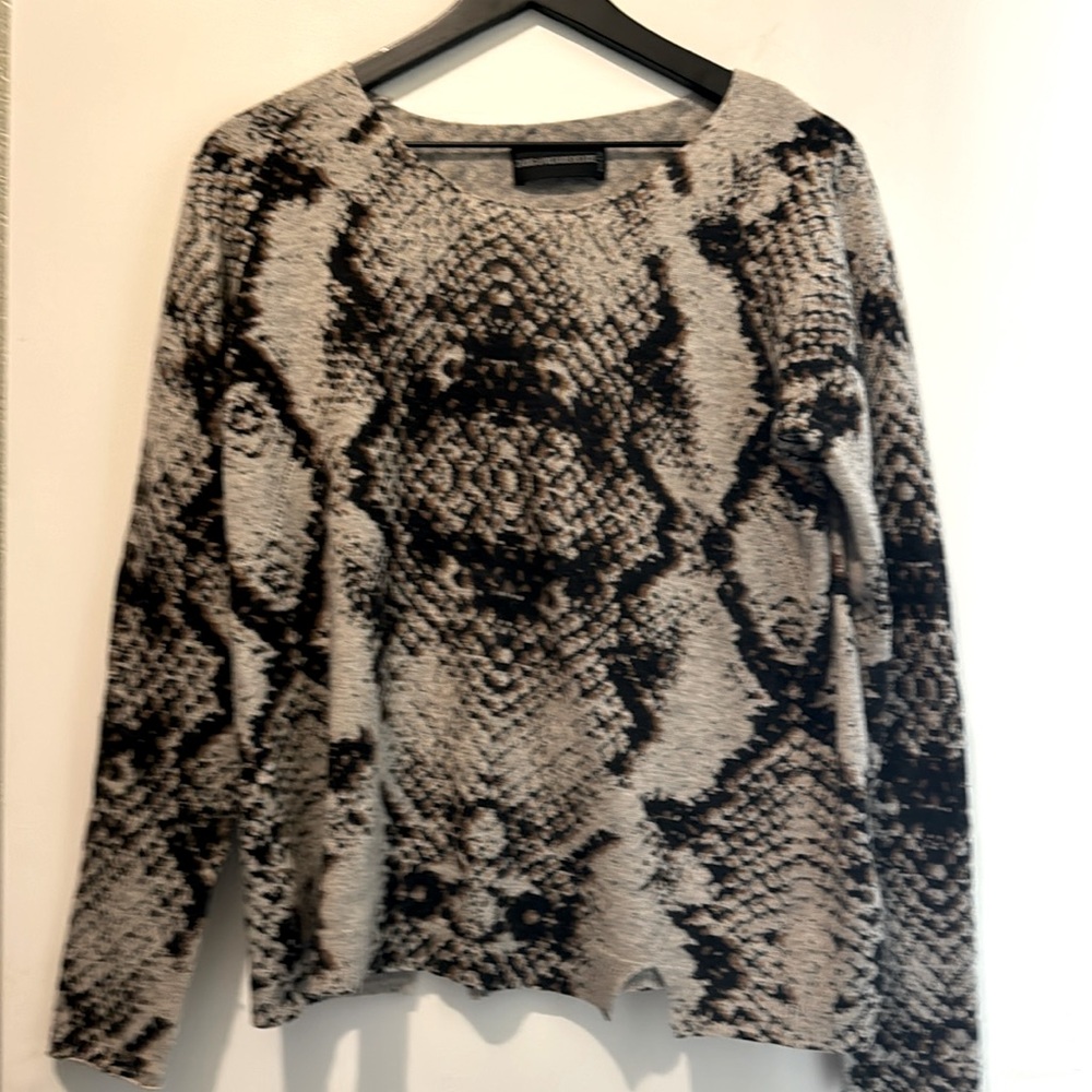 Zadig & Voltaire Python Print Cashmere Sweater. E… - image 2